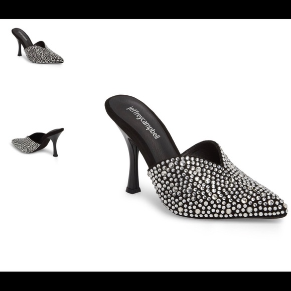 New Jeffrey Campbell Rhinestone Jodeci Clog - Picture 2 of 6